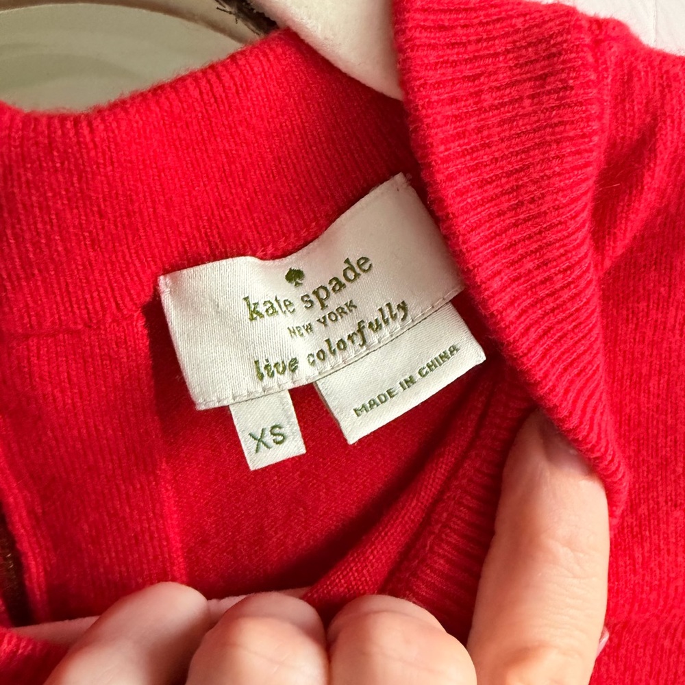 Kate Spade Cherry Red Top - Picture 2 of 8